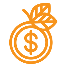 graphic of apple with dollar sign