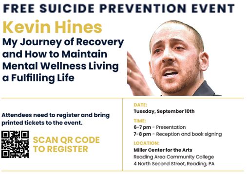 ad for suicide prevention event